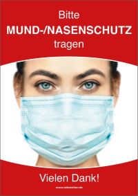 Plakat 1013 Mund Nase Schutz schoenherr